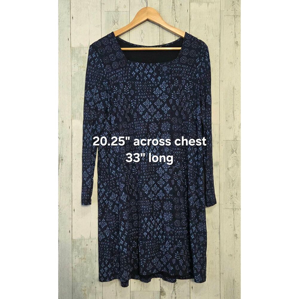Gundren Sjoden Geometric Print Square Neck Sheath Dress Sz. M - Picture 3 of 5